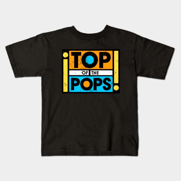 Top of The Pops Kids T-Shirt by The Lisa Arts
